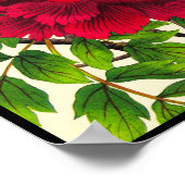 Poster Nishimura Hodo Peony fleurs japonaises art (Coin)