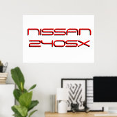 Poster Nissan 240SX (Bureau à domicile)