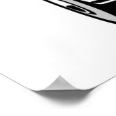 Poster Nissan Figaro caricature rouge (Coin)