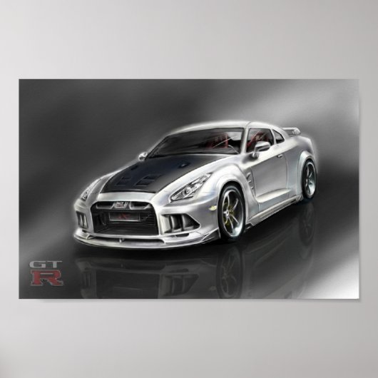 Poster Nissan GT-R (Devant)