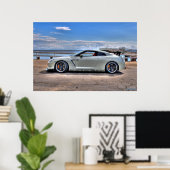 Poster Nissan GT-R à Paradise Cove (Bureau à domicile)