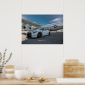 Poster Nissan GT-R R35 LibertyWalk avec plan (Cuisine)