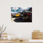 Poster Nissan GT-R R35, R34, R33, R32, Hakosuka Skyline (Cuisine)