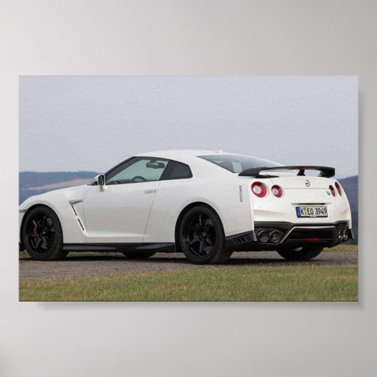 Poster Nissan gtr (Devant)