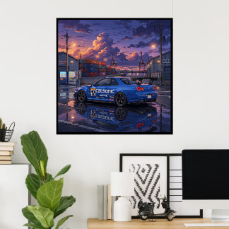 Poster Nissan Skyline GT-R R34