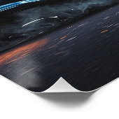 Poster Nissan Skyline GTR R34 - Bayside Blue (Coin)