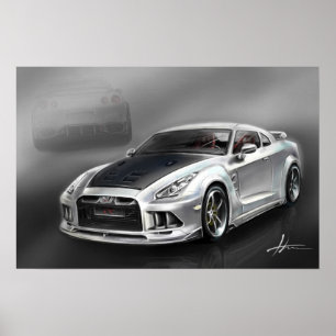 Poster Nissan Skyline R35 GTR