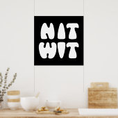 POSTER NITWIT (Cuisine)