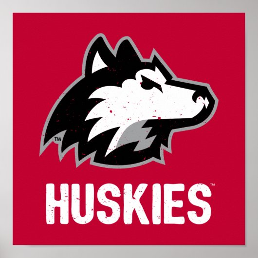 Poster NIU Huskies en détresse (Devant)