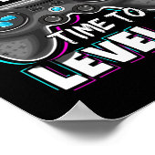 Poster Niveau 11 Déverrouillé Awesome Video Game 11ème (Coin)