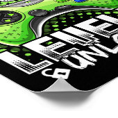 Poster Niveau 12 Jeu vidéo déverrouillé 12e Jeu d'anniver (Coin)