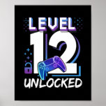 Poster Niveau 12 Jeu vidéo non bloqué<br><div class="desc">Niveau 12 Déverrouillé Jeu Vidéo 12e Anniversaire Gift Gamer Boys Gift. Un cadeau parfait pour votre père, maman, papa, hommes, femmes, amis et membres de la famille le jour de Thanksgiving, Noël, Fête des mères, Fête des pères, 4 juillet, 1776 Jour indépendant, Fête des anciens combattants, Fête de l'Halloween, Fête...</div>