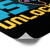 Poster Niveau 35 Jeu déverrouillé Anniversaire (Coin)