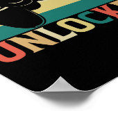 Poster Niveau 40 Jeu vidéo déverrouillé 40e anniversaire (Coin)