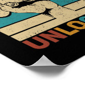 Poster Niveau 47 Déverrouillé 47e anniversaire 47 ans (Coin)