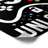Poster Niveau 5 Jeu vidéo déverrouillé 5e cadeau d'annive (Coin)