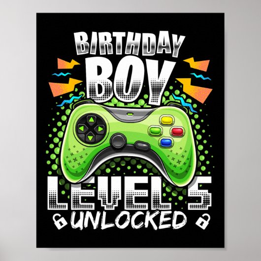 Poster Niveau 5 Jeu vidéo déverrouillé 5e Jeu d'anniversa (Devant)