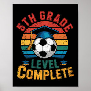 Poster Niveau 5e année Football complet garçon fille dern