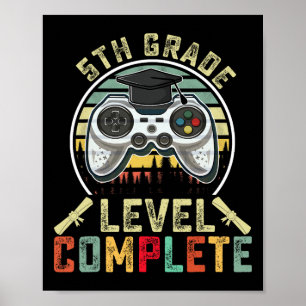 Poster Niveau 5e année Gamer complet 5e année Graduation