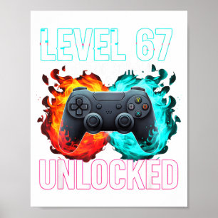 Poster Niveau 67e Jours D'école Débloqué Joueur Vidéo Gam