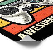 Poster Niveau 8 Déverrouillé Awesome 2015 jeu vidéo 8e na (Coin)