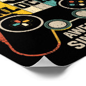 Poster Niveau 9 Déverrouillé Awesome 2014 Jeu vidéo garço (Coin)