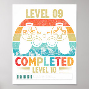 Poster Niveau 9 Terminé Niveau 10 Chargement Vidéo Annive