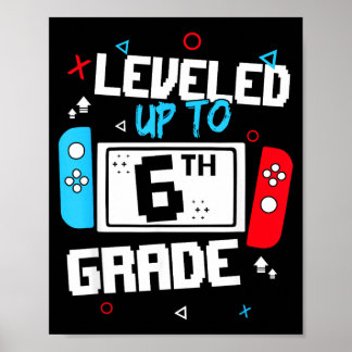 Poster Niveau Atteint 6e Vidéo Drôle de Jeux Retour à l'