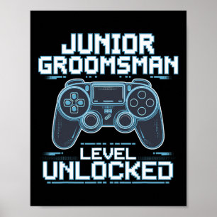 Poster Niveau de garçon d'honneur junior débloqué Groupe