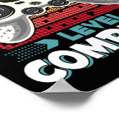 Poster Niveau de grade Gamer complet 5e grade Gi (Coin)
