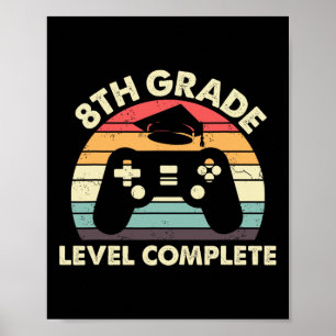 Poster Niveau De Niveau Complet Cadeau De Graduation Pour