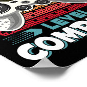 Poster Niveau de niveau complet Gamer 8e grade Gi (Coin)