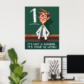 Poster Niveau de QI Sarcasme (Bureau à domicile)