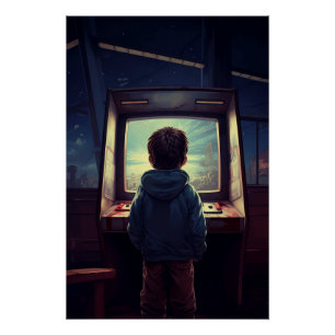 Poster Niveau final Un rêve d'arcade rétro