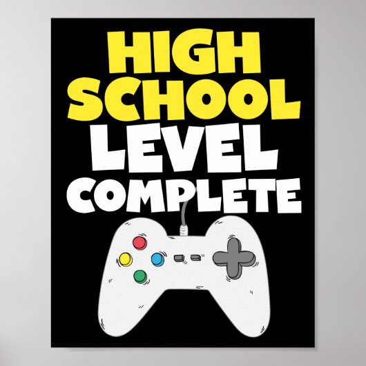 Poster Niveau lycée Complet Graduation Vidéo jeu (Devant)