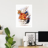 Poster Nivens McTwisp le lapin Alice au pays des merveill (Bureau à domicile)