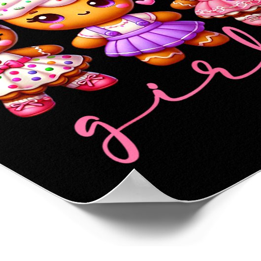 Poster Nk Cute Gingerbread Christmas Girly Pajama Outfits (Coin)