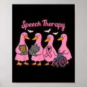 Poster Nk Goose Ribbon Speech Language Pathologist Therap (Devant)