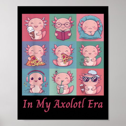 Poster Nk In My Axolotl Era Cute Christmas For Axolotl Lo (Devant)