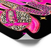 Poster Nk Out Leopard Football Bow Breast Cancer Awarenes (Coin)