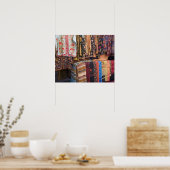 Poster NM, Nouveau-Mexique, Père Noël Fe, vêtements Navaj (Cuisine)