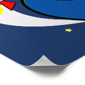 Poster no.1 espace ROCKET panneau de chambre pour garçon (Coin)