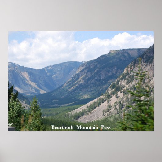 Poster No 33 - DSC, H-27 - Beartooth Mountain Pass, Alpin (Devant)