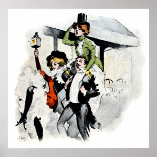 Poster No. 4 de vie nocturne de Paris