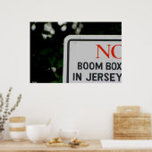 Poster-"No Boom Box in Jersey" Poster (Keuken)