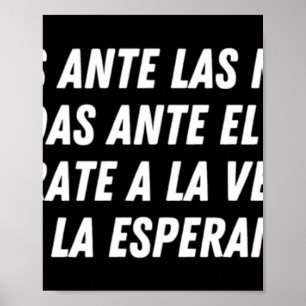 Poster No Cedas Ante Las Mentiras (blanc)