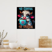 Poster No Coffee No Workie (Cuisine)