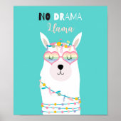 Poster No Drama Llama (Devant)