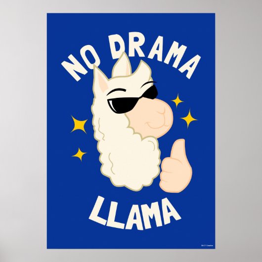 Poster No Drama Llama (Devant)
