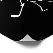 Poster No Golf Today Funny Sad Stickman Golfer Golfers Me (Coin)